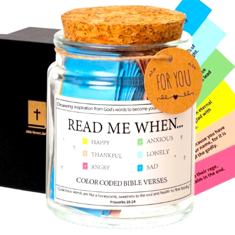 Bible Verses in a Jar for Daily Meditations; Emotions & Feelings; Jar of Virtues